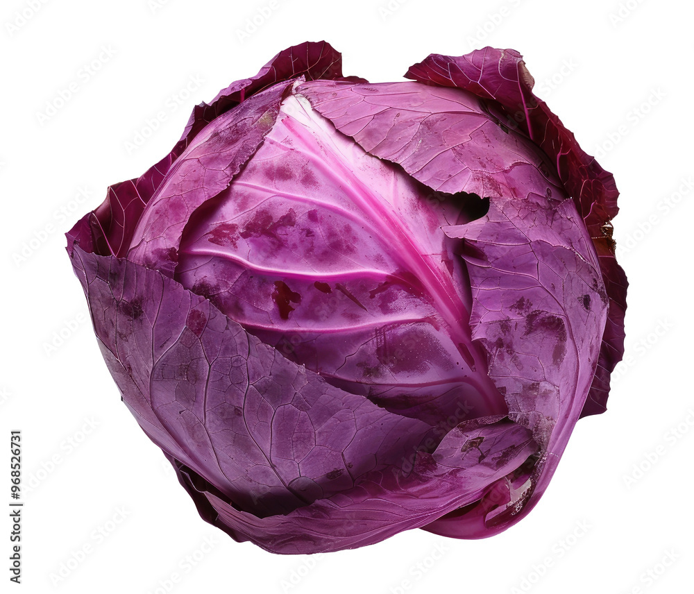 Purple cabbage isolated on white background Purple cabbage isolated on white background