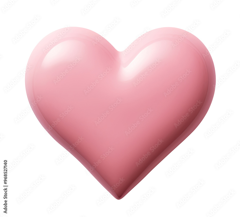 Abstract pink heart illustration isolated on white background Abstract pink heart illustration isolated on white background