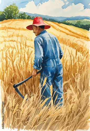 Harvesting Time: A Farmer's Day in the Field
