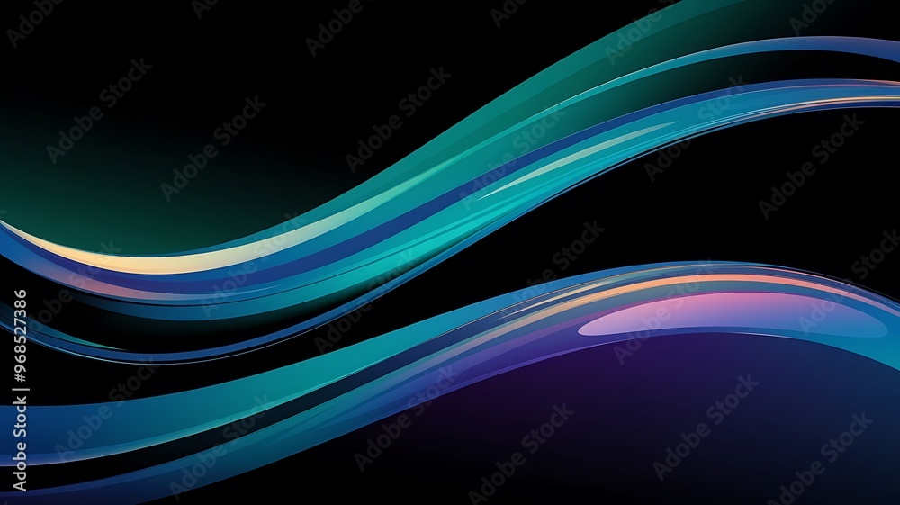 Abstract iridescent background design, 3d render Abstract iridescent background design, 3d render