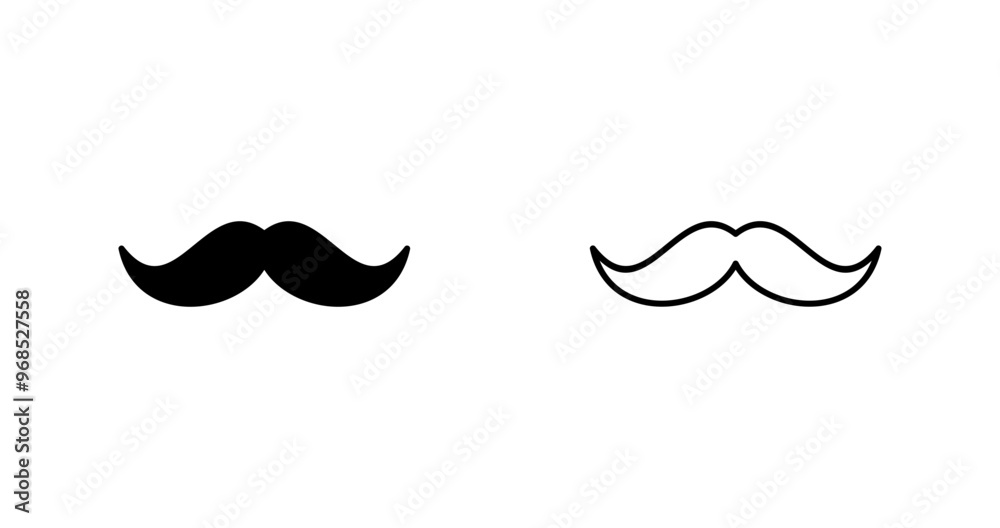 Moustache Vector Icon Moustache Vector Icon