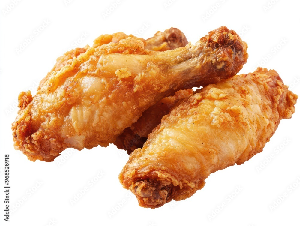 a chicken thighs white background. Generative AI a chicken thighs white background. Generative AI