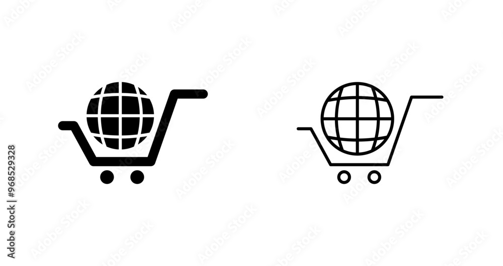 Global Shopping Vector Icon Global Shopping Vector Icon