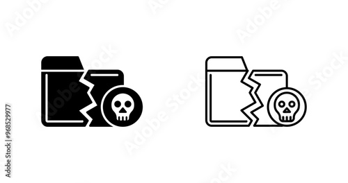 Infected Files Vector Icon