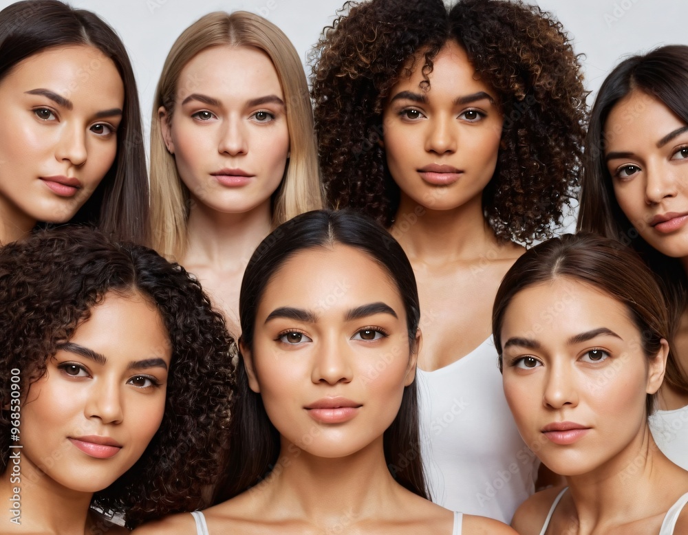 Obraz premium portrait different ethnicity women