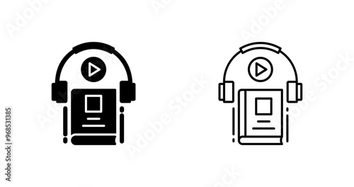 Audio Book Vector Icon