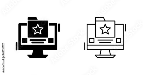 Favourite Folder Vector Icon