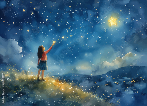 Star Gazing: A Dreamy Night Sky