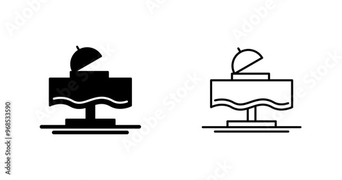 Wedding Dinner Vector Icon