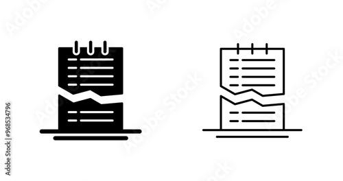 Corrupted List Vector Icon