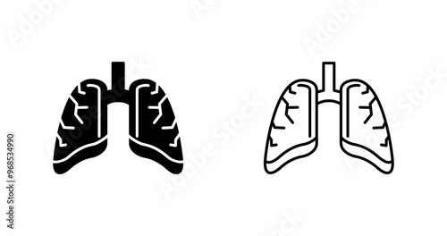 Lungs Vector Icon