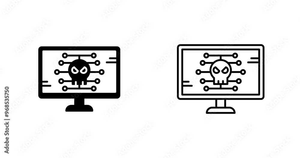 Malware Vector Icon Malware Vector Icon