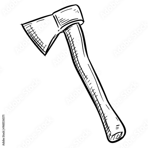 axe handdrawn illustration