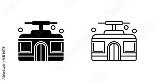 Cable Car Vector Icon