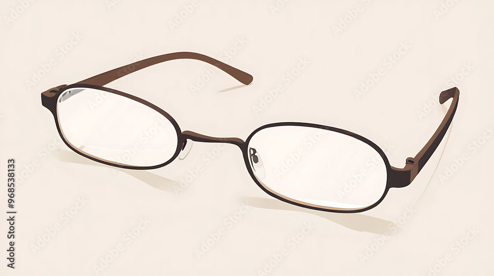 A minimal illustration of a pair of eyeglasses lying on a flat surface, with a simple reflection on the surface below. The glasses are depicted in basic lines, emphasizing clarity and focus. A minimal illustration of a pair of eyeglasses lying on a flat surface, with a simple reflection on the surface below. The glasses are depicted in basic lines, emphasizing clarity and focus.
