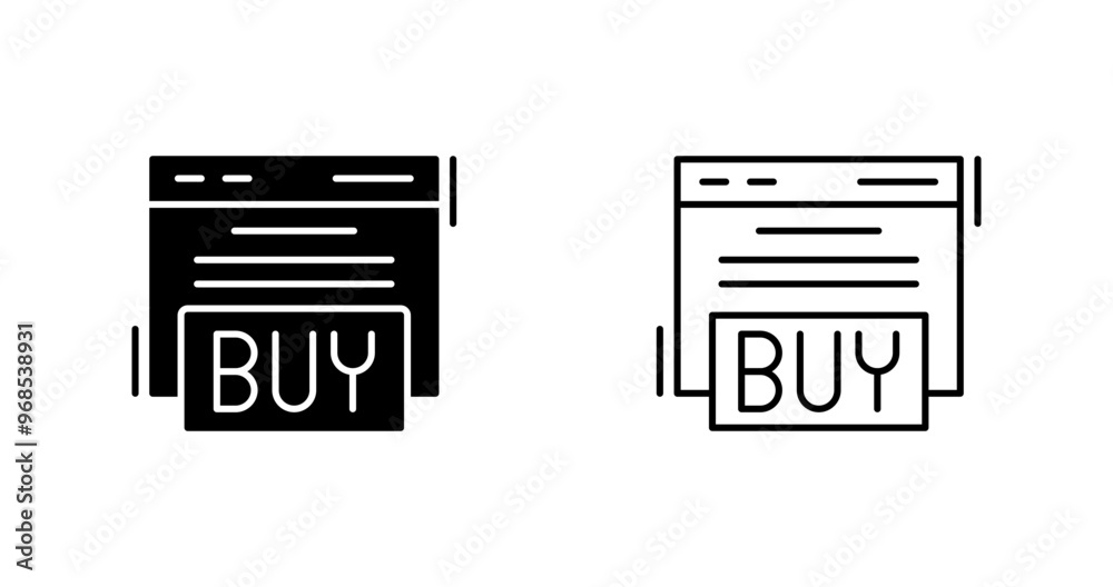 Obraz premium Buy Vector Icon