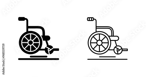 Wheel Chair Vector Icon