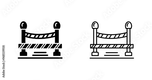 Do Not Cross Line Vector Icon