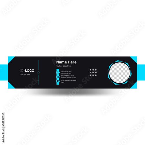 Modern email signature design template