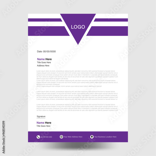 Modern Letterhead Design Template