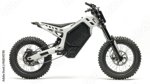 Electric bike, on the white background