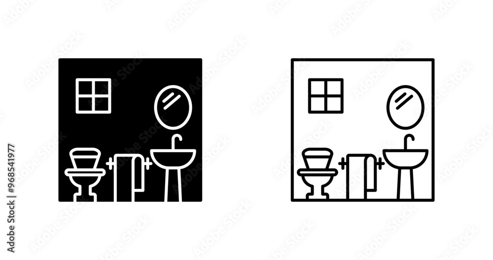 Fototapeta premium Bathroom Vector Icon