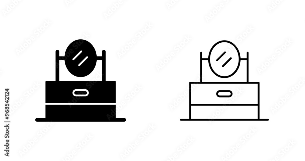 vanity Mirror Vector Icon vanity Mirror Vector Icon