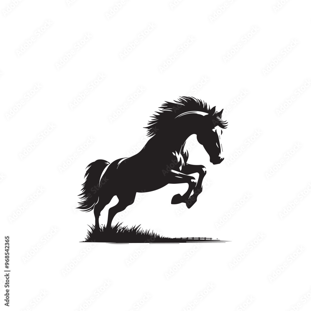 Horse silhouette vector design. Horse logo, icon vector design isolated on white background. Horse silhouette vector design. Horse logo, icon vector design isolated on white background.