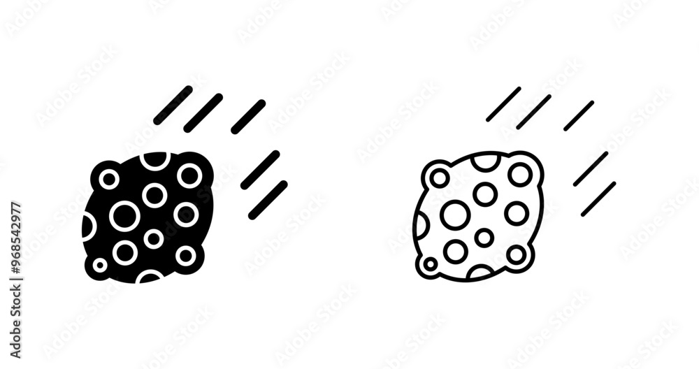 Asteroid Vector Icon Asteroid Vector Icon