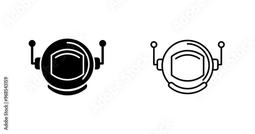Astronaut Helmate Vector Icon