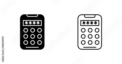Pin Code Vector Icon