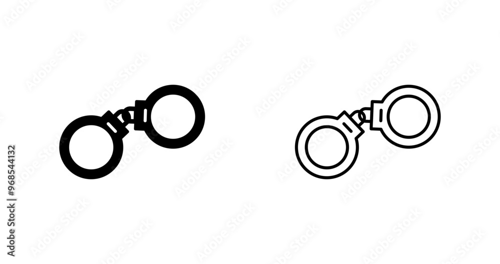 Handcuffs Vector Icon