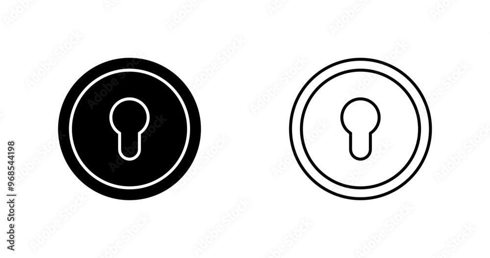 Key Hole Vector Icon Key Hole Vector Icon