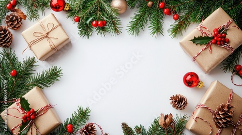 mantecados navideÃ±os sobre fondo blanco, estilo fotografÃ­a