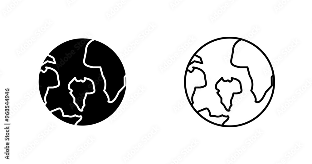 Fototapeta premium World Vector Icon
