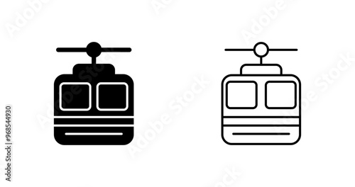 Cable car Vector Icon