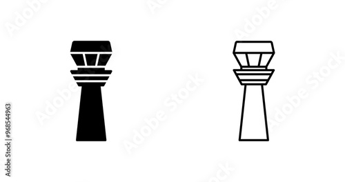 фотографія Control Tower Vector Icon