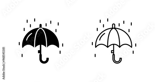 Raining Vector Icon