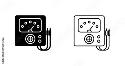 Voltmeter Vector Icon