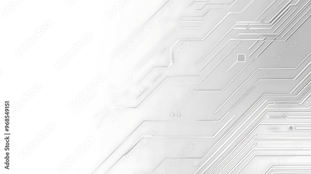 Abstract White Background with Geometric Shapes and Lines Abstract White Background with Geometric Shapes and Lines