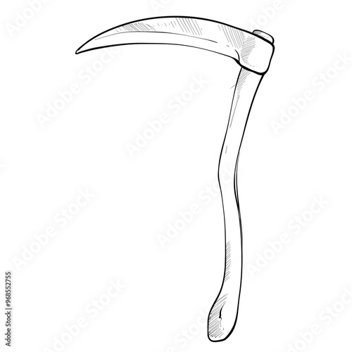 sickle handdrawn illustration