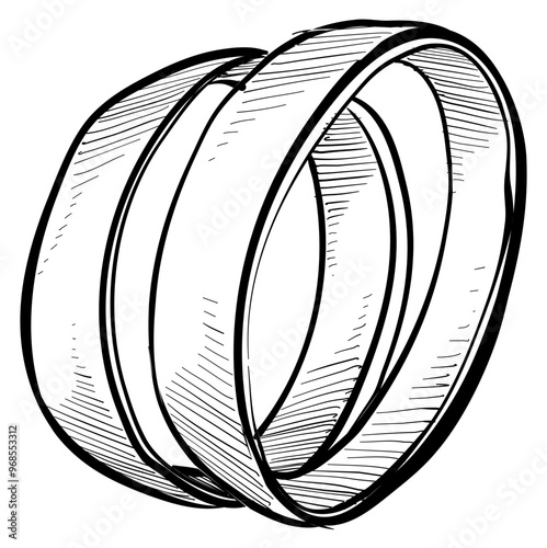 ring jewelry handdrawn illustration