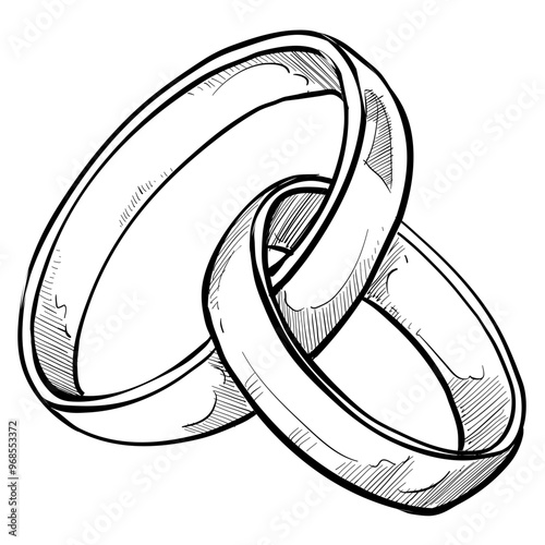 ring jewelry handdrawn illustration