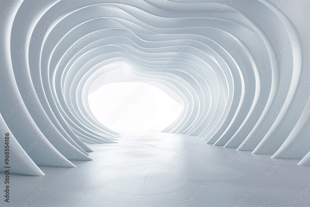 Naklejka premium Futuristic 3D Virtual Space Background