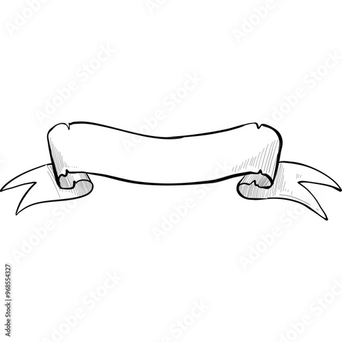 old scroll handdrawn illustration