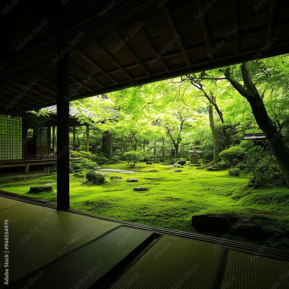 Fresh green of Kyoto Enkou-ji Fresh green of Kyoto Enkou-ji