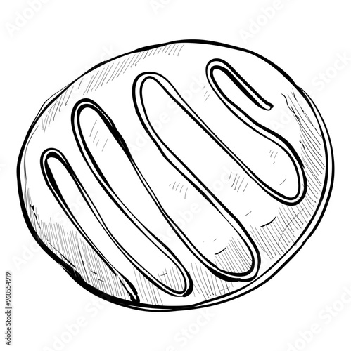 biscuits handdrawn illustration
