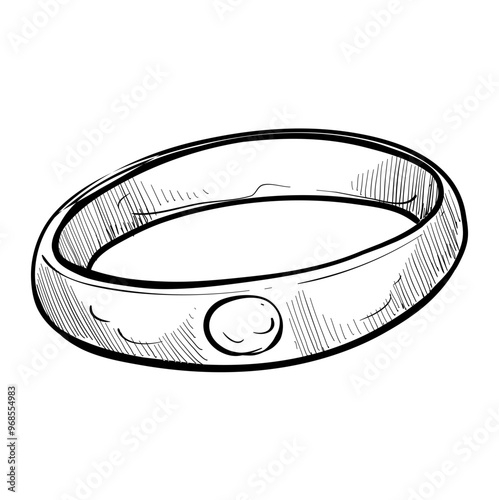 ring jewelry handdrawn illustration