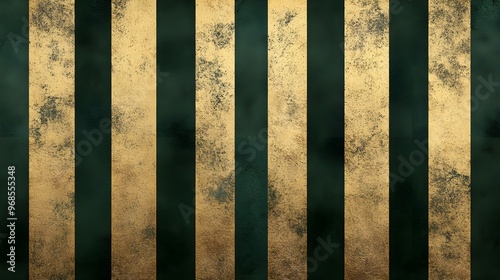 Abstract Gold and Green Striped Texture Background