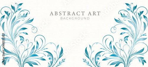 Creative Abstract Floral Background | Elegant Textured Design for Wedding Invitations and Textile Art | Vintage Vector Pattern and Decorative Wallpaper